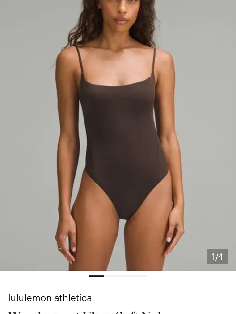 lululemon athletica Espresso Square Neck Bodysuit